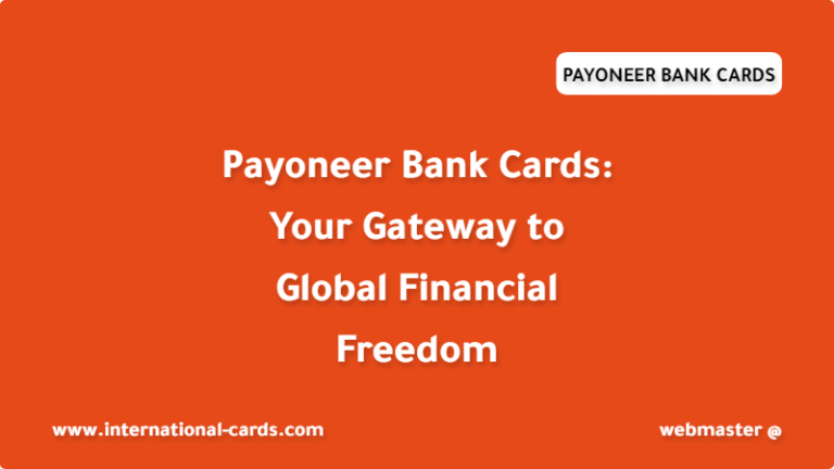 Payoneer Bank Cards