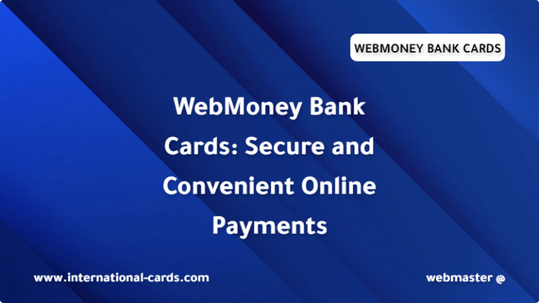 WebMoney Bank Cards
